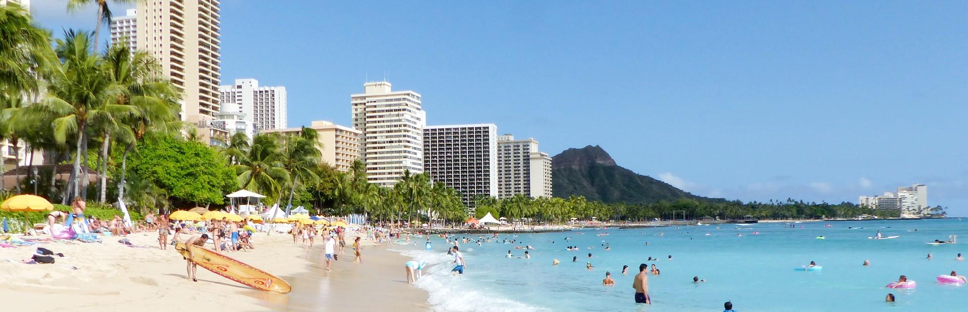Honolulu Waikiki beach